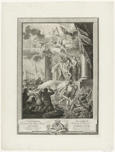 Joseph II:s nåd, graverad av Mathias de Sallieth av Francois Joseph Pfeiffer