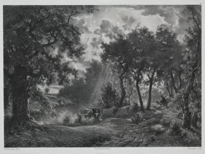 Efter duschen. av Francois Louis Francais