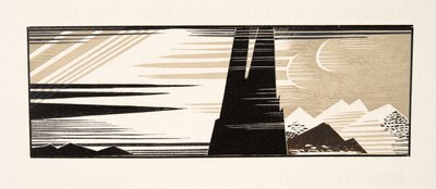 Grafisk illustration från Prometheus Enchained av Aeschylus, pub. 1941 (stenciltryck) av Francois Louis Schmied