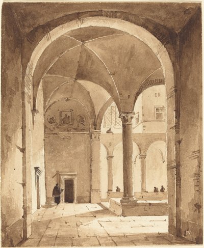 Ett kloster av Francois Marius Granet