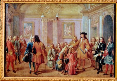 Skapandet av Saint Louis Order av kung Ludvig XIV, 5 maj 1693 (målning av Francois Marot