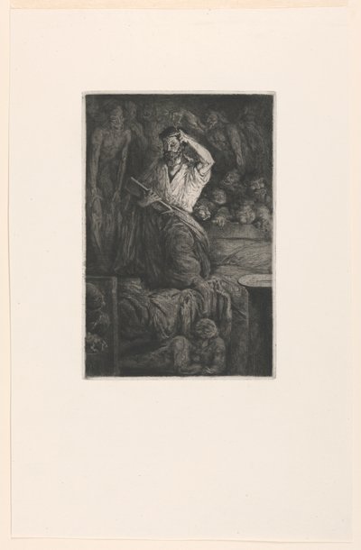 En mardröm av Francois Nicolas Chifflart