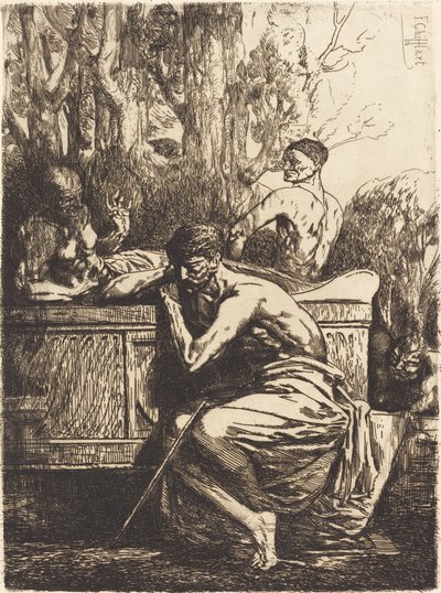 Meditation av Francois Nicolas Chifflart