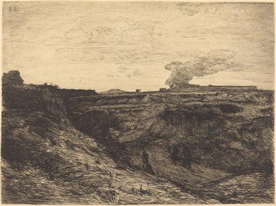 Stenbrott nära Montmartre av Francois Nicolas Chifflart
