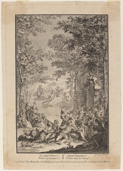 Den enkla naturen av Francois Nicolas Martinet