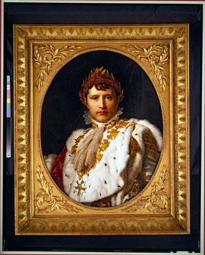 Porträtt av Napoleon, odaterad (olja på duk, oval) av Francois Pascal Simon Baron Gerard