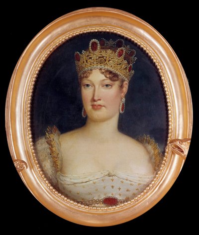 Medaljongporträtt av imponen Marie-Louise (Marie Louise av Habsburg Lorraine av Baron François Pascal Simon Gérard