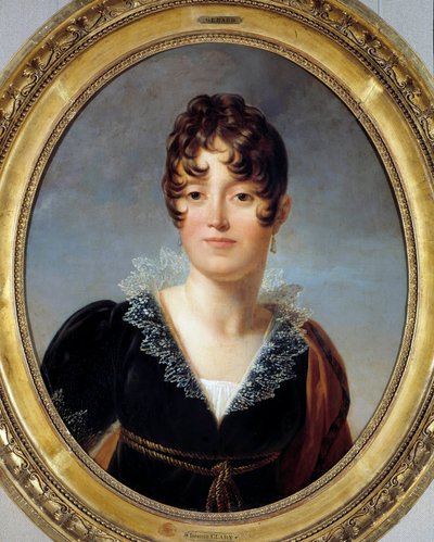 Porträtt av Desiree Clary av Francois Pascal Simon Baron Gerard
