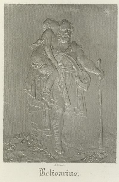 Belisarius bär sin unga guide av Francois Pascal Simon Gerard