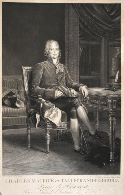 Charles Maurice de Talleyrand-Perigord, Prince of Benevent, Vice Grand Elector, pub. 1809 av Francois Pascal Simon Gerard