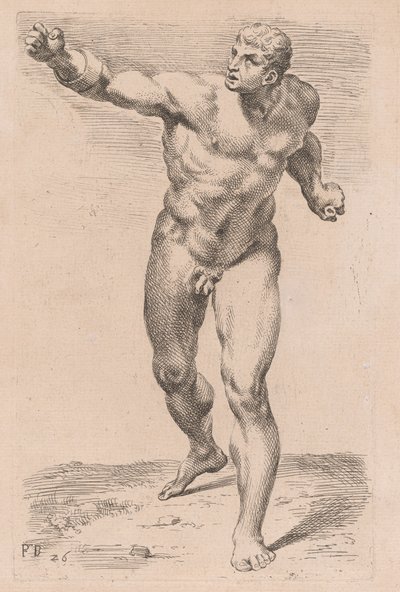 Borghese Gladiator, framifrån [skylt 26] av Francois Perrier