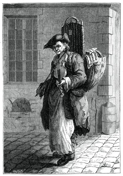 Resande musiker, 1885. av Francois Robert Ingouf