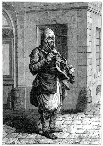 Resande musiker, 1885. av Francois Robert Ingouf