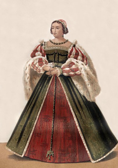 Eleonore av Österrike (litografi) av Francois Roger de Gaignieres