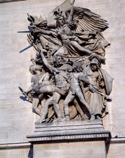 Marseillaise från Triumfbågen i Paris. Skulptur av Francois Rude (1784 - 1855) av Francois Rude