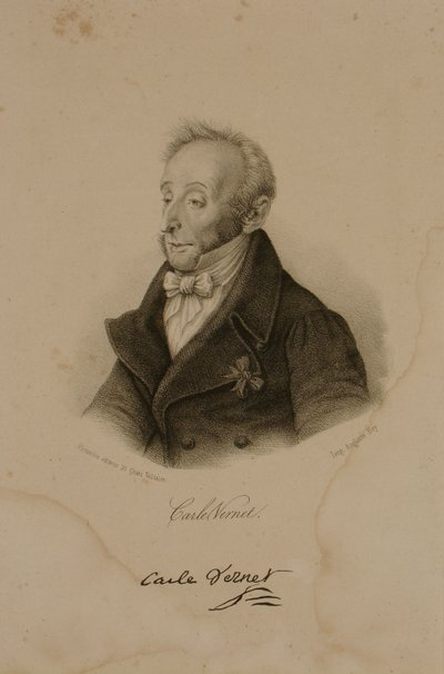 Antoine Charles Horace Vernet, känd som Carle Vernet (1758-1836) av Francois Seraphin Delpech