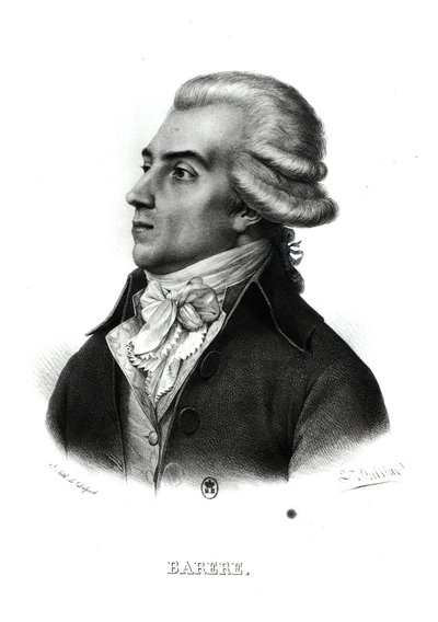 Bertrand Barere de Vieuzac (1755-1841) (gravyr) (bw foto) av Francois Seraphin Delpech