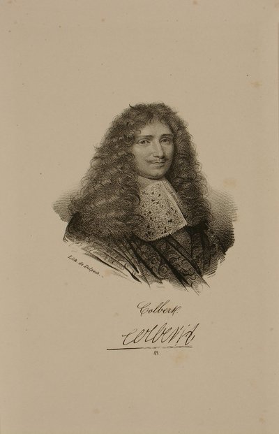 Porträtt av Jean Baptiste Colbert (1619-83) av Francois Seraphin Delpech