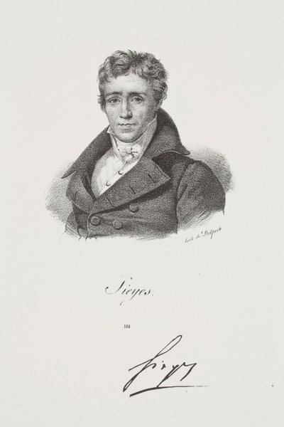 Porträtt av Emmanuel Joseph Sieyès av Francois Seraphin Delpech