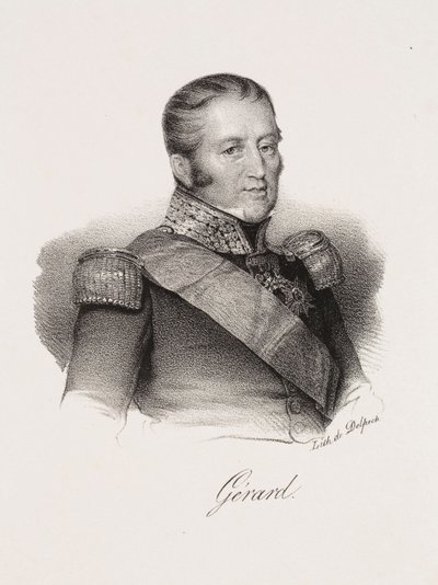 Porträtt av Étienne Maurice Gérard av Francois Seraphin Delpech