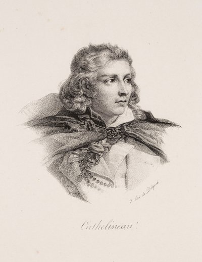Porträtt av Jacques Cathelineau av Francois Seraphin Delpech