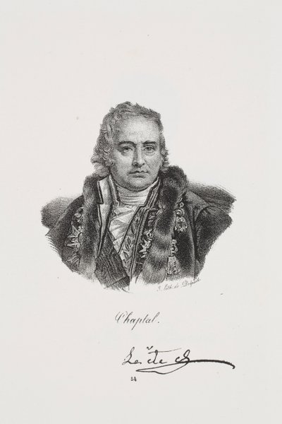 Porträtt av Jean Antoine Chaptal av Francois Seraphin Delpech
