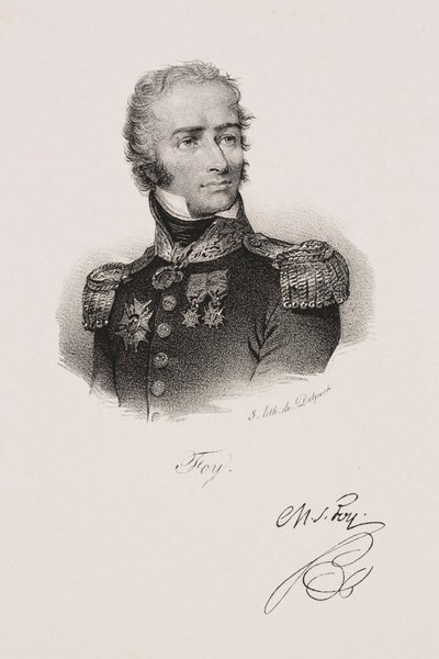 Porträtt av Maximilien Sébastien Foy av Francois Seraphin Delpech
