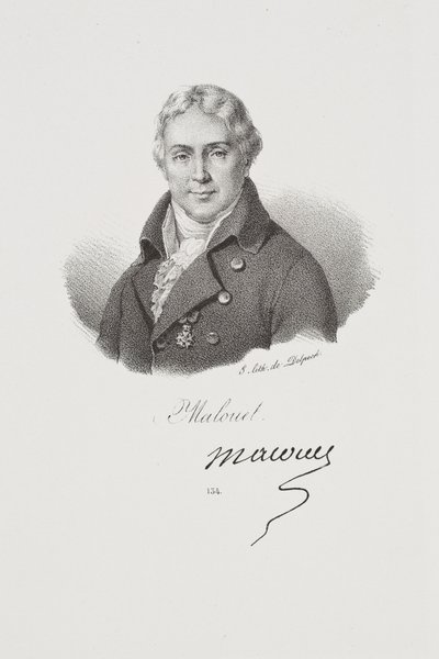 Porträtt av Pierre-Victor Malouët av Francois Seraphin Delpech