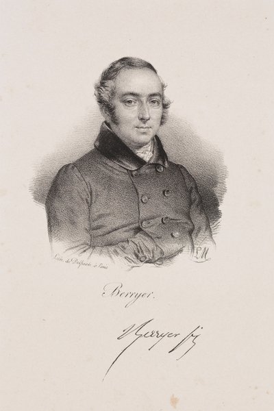 Porträtt av politikern Pierre-Antoine Berryer av Francois Seraphin Delpech