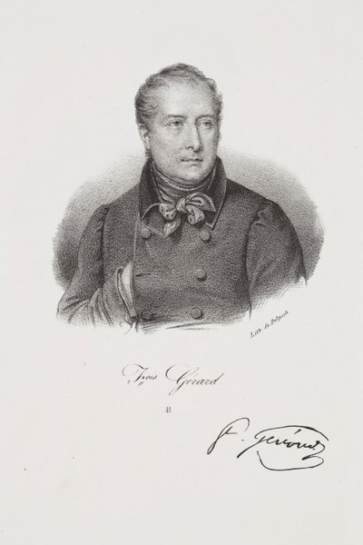 Porträtt av målaren François Gérard av Francois Seraphin Delpech
