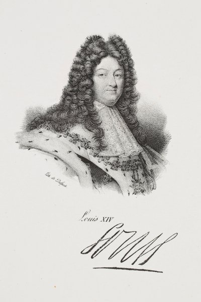 Porträtt av kung Ludvig XIV av Francois Seraphin Delpech