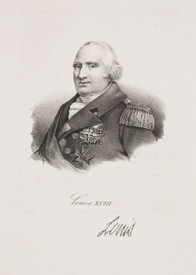Porträtt av kung Ludvig XVIII av Francois Seraphin Delpech