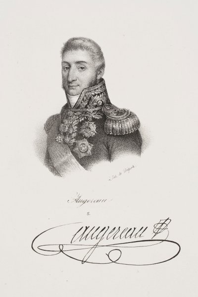 Porträtt av marskalk Charles Pierre François Augereau av Francois Seraphin Delpech