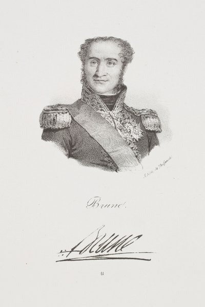 Porträtt av marskalk Guillaume Brune av Francois Seraphin Delpech