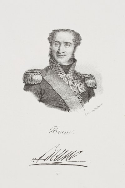 Porträtt av marskalk Guillaume Brune av Francois Seraphin Delpech