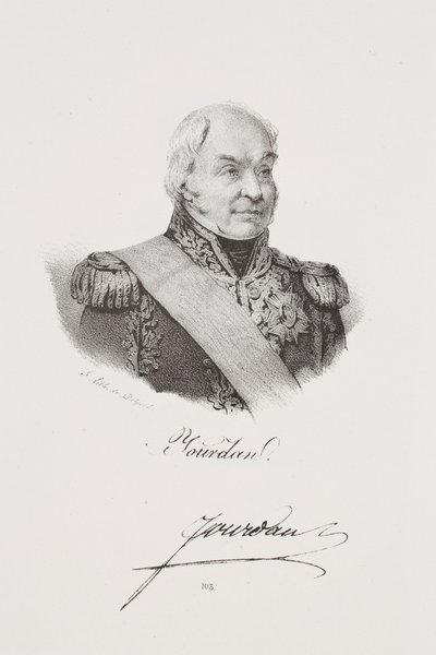 Porträtt av marskalk Jean-Baptiste Jourdan av Francois Seraphin Delpech