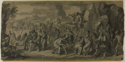Moses slår mot klippan av Francois Verdier
