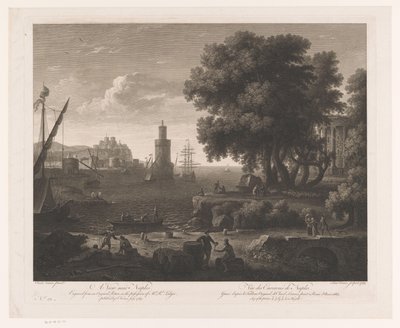 Utsikt över kusten nära Neapel A View near Neapel / Vüe des Environs de Naples (titel på objekt) av Francois Vivares