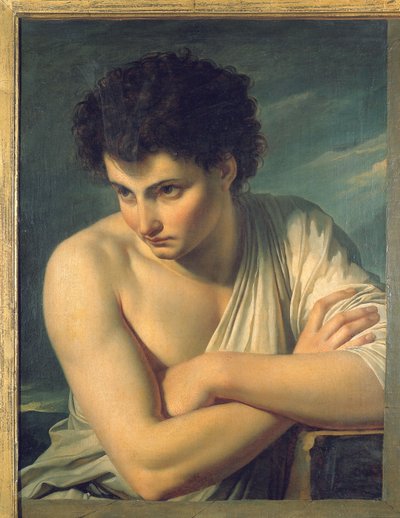 En ung man klädd som en arkadisk herde av Francois Xavier Fabre