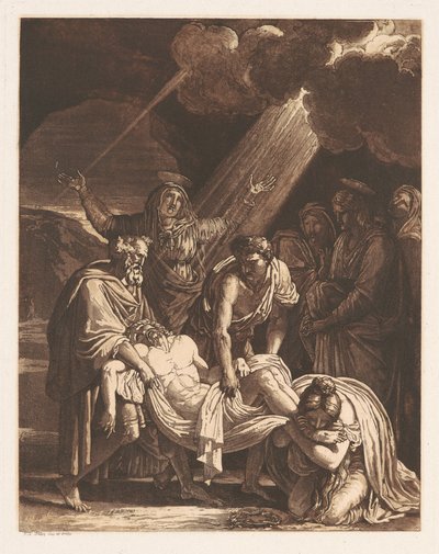 Kristus bars till graven av Francois Xavier Fabre