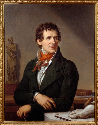 Porträtt av skulptören Antonio Canova (1757-1822) Målning av Xavier Fabre (1766-1837) 1812 Dim. 0,91x0,7 m Montpellier, musee Fabre - Porträtt av den italienske skulptören Antonio Canova (1757-1822). Målning av Francois Xavier Fabre (1766-1837) av Francois Xavier Fabre