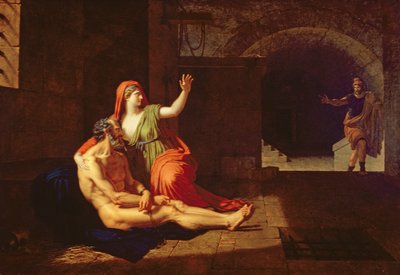 Romersk välgörenhet (Cimon och Pero) 1800 av Francois Xavier Fabre