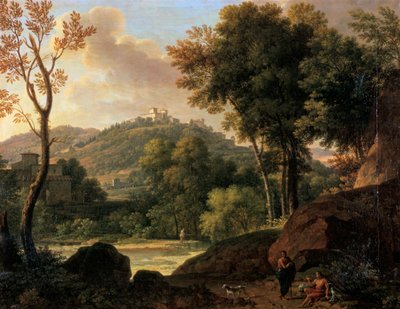 Landsbygden runt Florens, Italien, slutet av 1700-talet av Francois Xavier Fabre