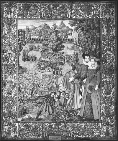 Water festival of Henri III (1551-89) and Louise de Lorraine (1553-1601) Brussels Workshop, c.1580   av Francois after Quesnel