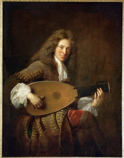 Charles Mouton, luthspelare... av Francois de Troy