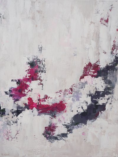 Moderna magenta streck av Françoise Wattré