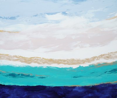 Teal Ocean Serenity av Françoise Wattré