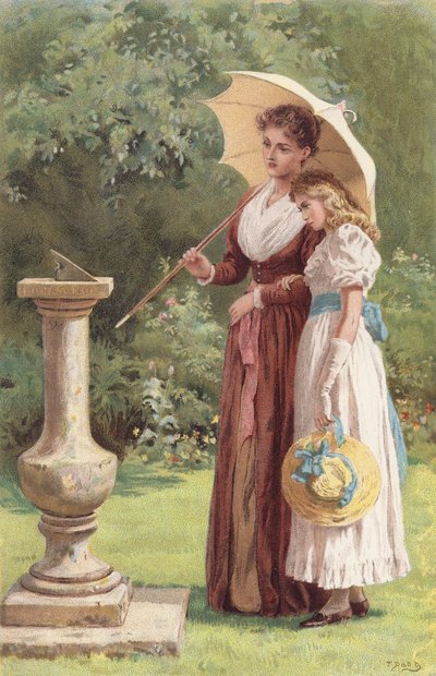 Jag räknar bara de ljusa timmarna (chromolitho) av Frank (after) Dadd