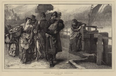 London Sketches, the Foundling (gravyr) av Frank (after) Holl