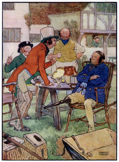 Three Jolly Fishermen (färg litho) av Frank Adams